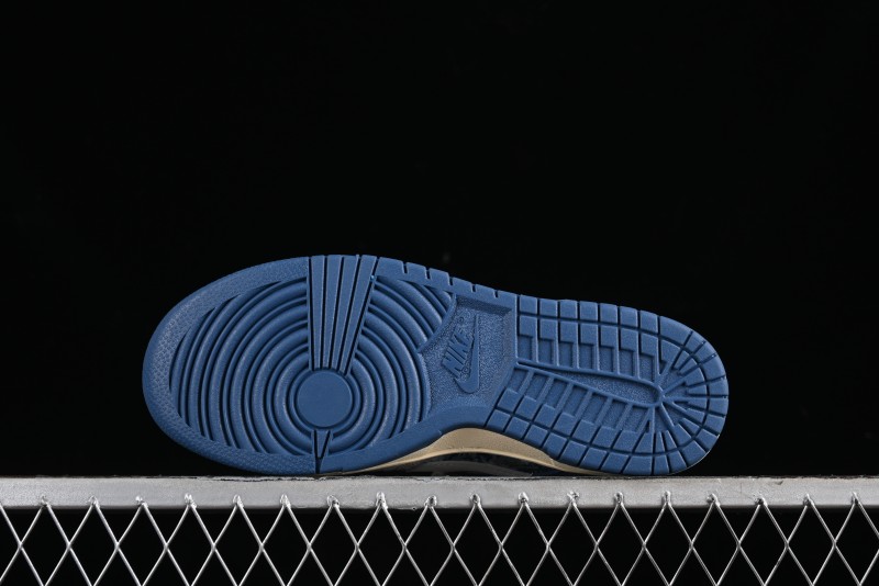 Nike SB Dunk Low CLOT Collaboration - Gray Blue Knit Anniversary Custom Low-Top Casual Skate Shoes - JH8310-950