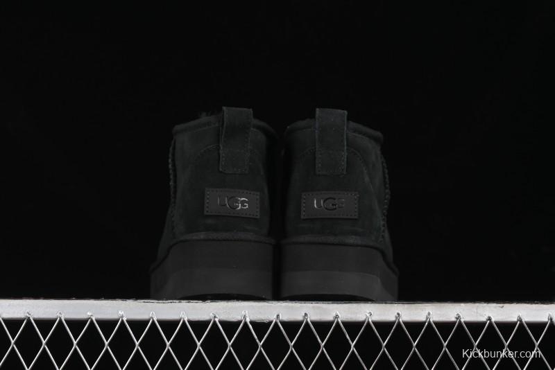 UGG Classic Ultra Mini Platform 3CM Wool Blend Mini Short Boots - 1135092