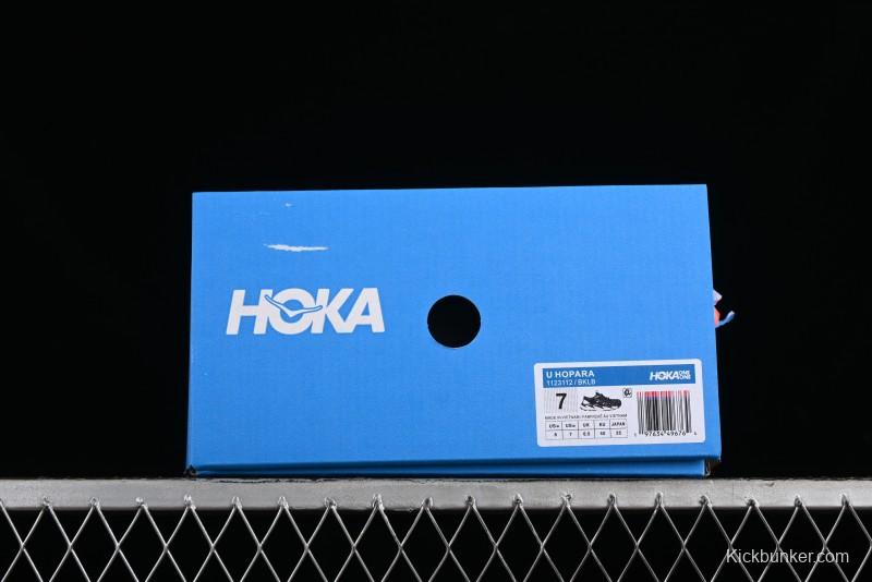 Hoka One One Hopara Outdoor Functional Mountain Sandals with Rugged Outsole - 1123112 BKLB
