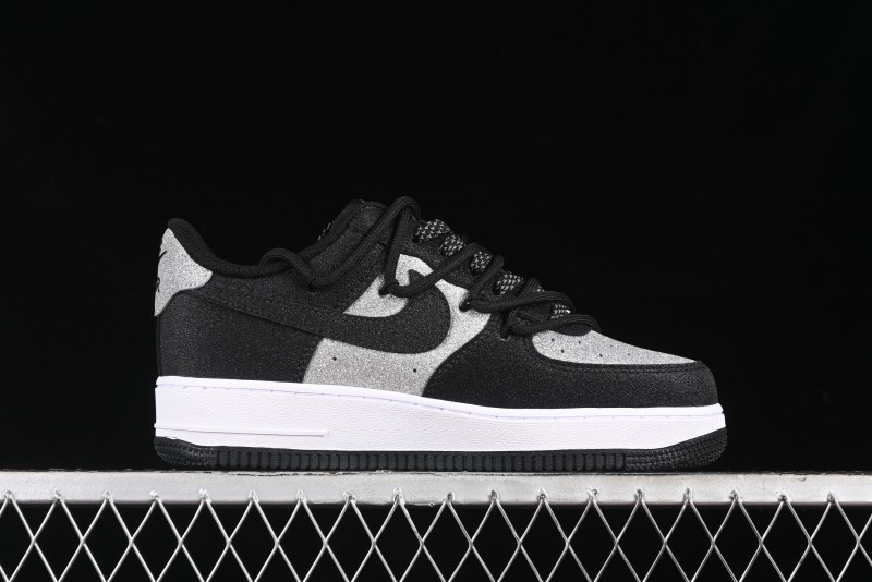 Nike Air Force 1 '07 Low Cleanfit High Street Retro Style Patchwork Starry Sky Full Diamond Lace-Up Low-Top Casual Sneakers - ZH0316-033
