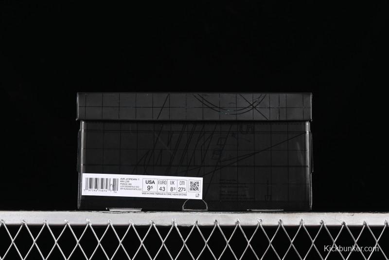 Nike Air Jordan 1 Low "Method of Make" Casual Sneakers in Green and Gold - FN5032-300