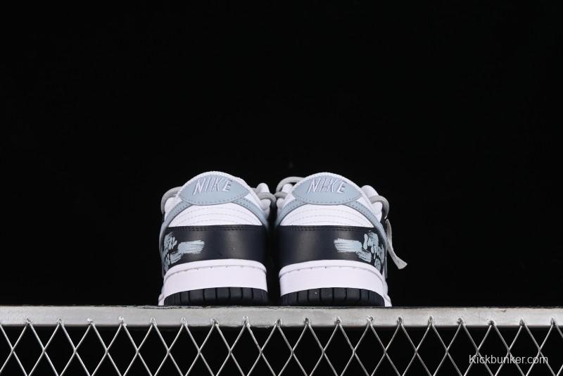 Nike Dunk Low Retro SB Graffiti Strap Casual Skate Shoes - FB9109-401