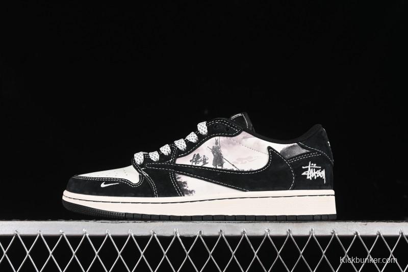 Nike Travis Scott x Fragment Design x Air Jordan 1 Low OG SP AJ1 - XZ3368-555