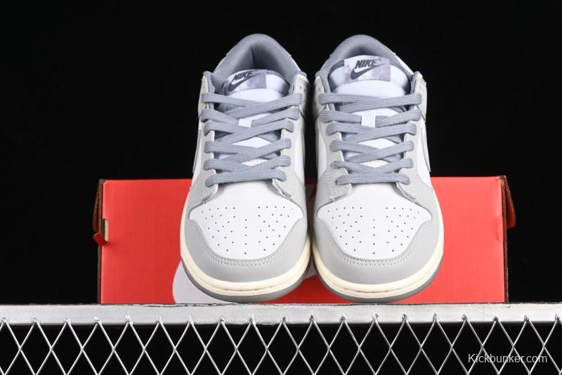 Nike Dunk Low Cool Grey SB Skateboarding Shoes with Washed Effect - FV1167-001