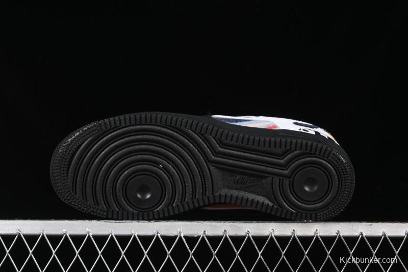 Nike Air Force 1 '07 Low Casual Sneakers with Lazy Panda Design - CW1188-768