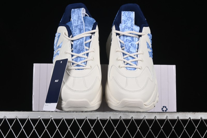 New York Yankees MLB Bigball Chunky Window Velvet Monogram Thick Sole Casual Running Shoes - 3ASHWVM4650NYS