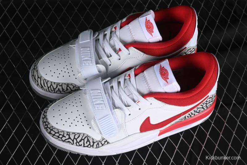 Nike Air Jordan Legacy AJ312 Low Sneakers with Triple Strap Design - FQ7827-106