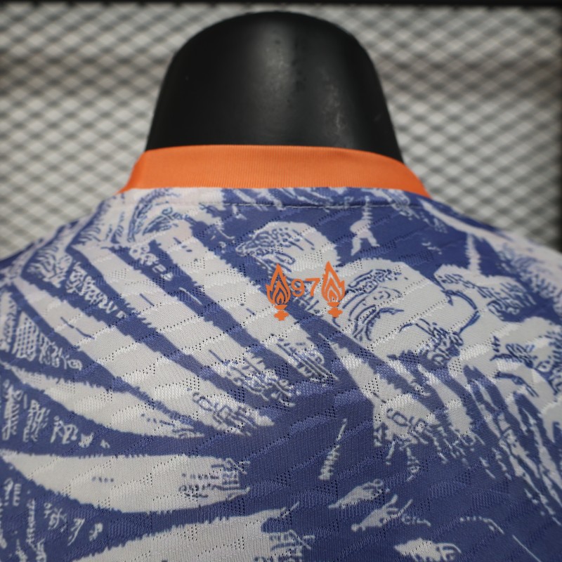 Player Version 25/26 Liverpool Blue with Orange Flaming Bird Special Jersey