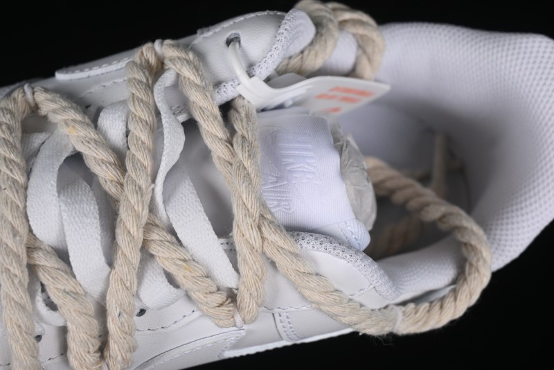 Nike Air Force 1 '07 Low White Deconstructed Casual Sneakers - CW2288-046