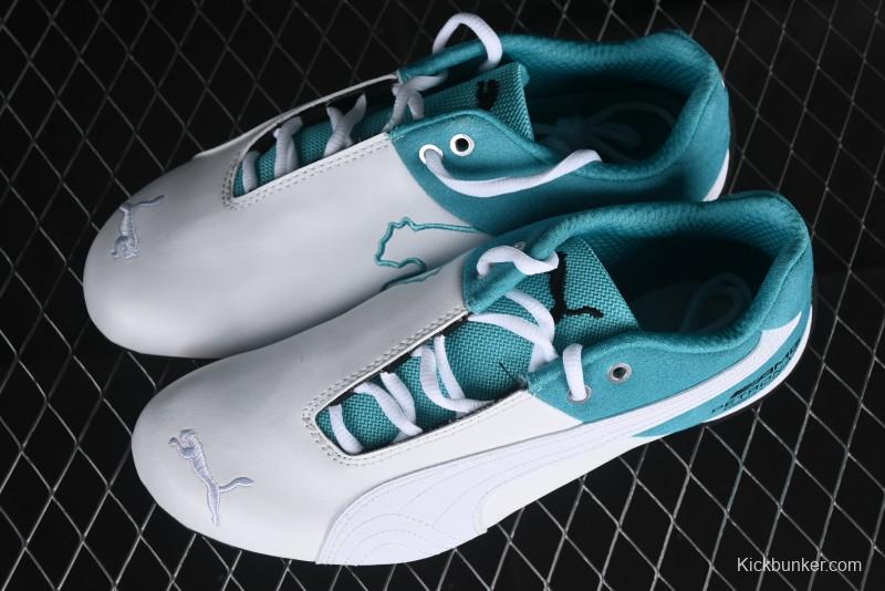 Puma Sparco Future Round Toe Lace-Up Leather Fabric Low-Top Lifestyle Casual Shoes - 307891-01