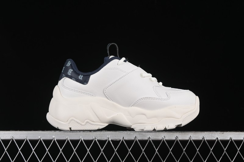 New York Yankees MLB Bigball Chunky Denim Monogram Platform Sneakers - 3ASHBDM4N43NYS