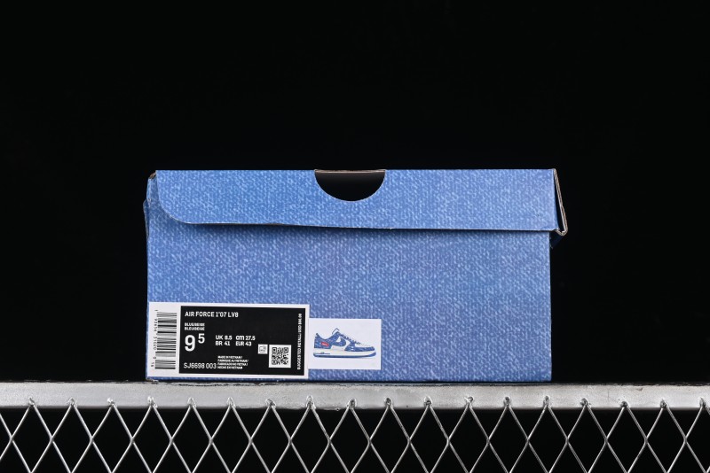 Nike Air Force 1 '07 Low Levi's Denim Collaboration - Light Blue Denim Low-Top Casual Sneakers - SJ6698-003