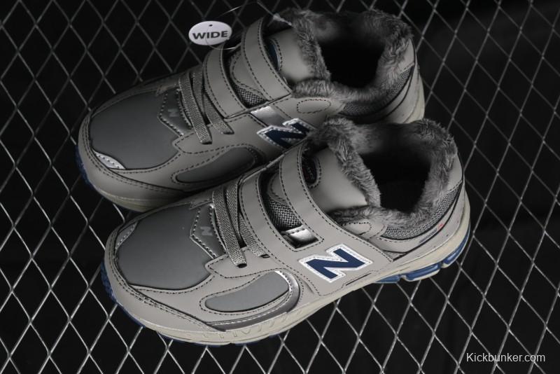 New Balance 2002R Series Hook & Loop Kids Shoes with Fleece Lining - PV2002RA