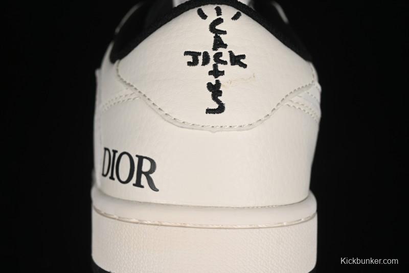 Nike Travis Scott x Fragment Design x Air Jordan 1 Low OG SP AJ1 Retro Casual Sneakers - LJ5188-025