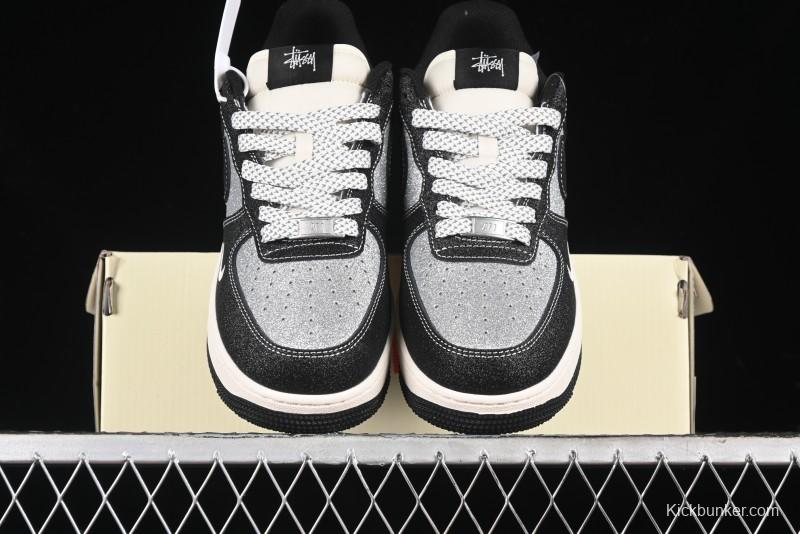 Nike Air Force 1 '07 Low Stussy Collaboration - Starry Sky Low-Top Casual Sneakers - XZ1968-518