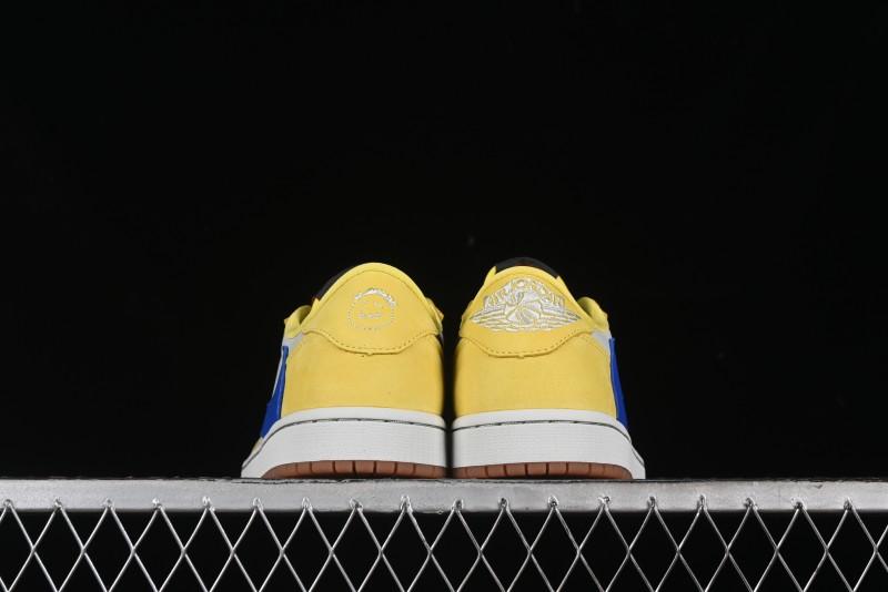 Nike Travis Scott x Air Jordan 1 Low OG AJ1 Collaboration Shoes with Reverse Swoosh - DZ4137-700