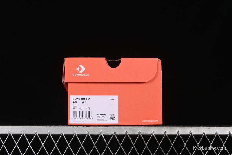 Converse Chuck 70s High Top Canvas Sneakers with Fur Lining in Black & White - A13863C