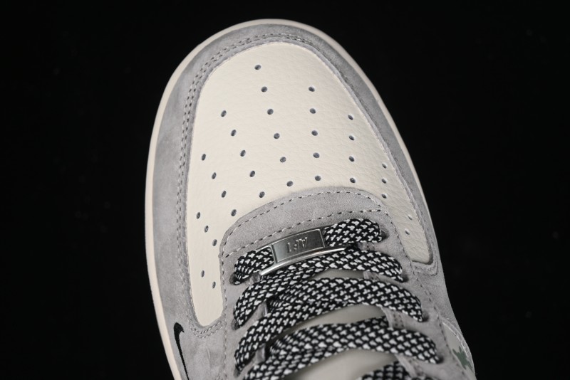 Nike Air Force 1 '07 Low Violent Bear Collaboration - Grey Black Print Low-Top Casual Sneakers - SJ9188-002