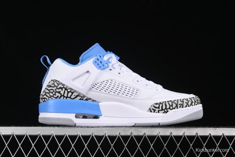 Nike Jordan Spizike Low AJ Hybrid Design Sneakers with Cracked Leather and Multi-Element Fusion - FQ1759-141