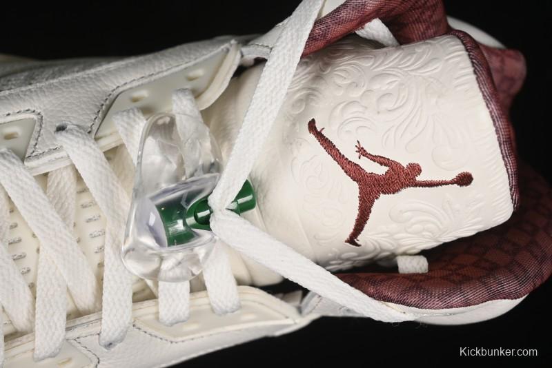 Nike Air Jordan 5 Retro "El Grito" Basketball Shoes with Mexican Flag Color Scheme - HF8833-100