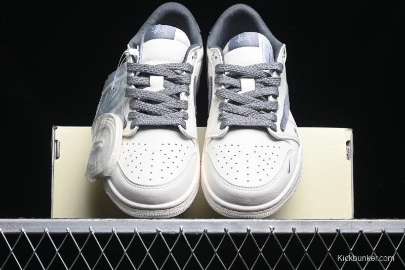 Nike Travis Scott x Fragment Design x Air Jordan 1 Low OG SP AJ1 Retro Sneakers - SJ2068-125
