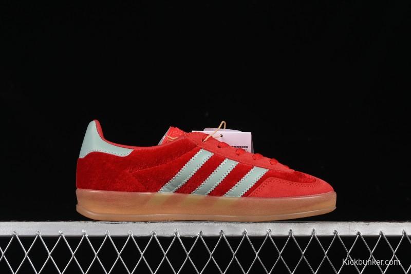 Adidas Originals Gazelle Indoor Sneakers with Thick Sole for Casual Wear Non-Slip耐磨 Low-Top Board Shoes - IG6786