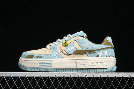 Nike Air Force 1 Fontanka Low Top Casual Sneakers Enjoy Life Custom Design - CW6688-508