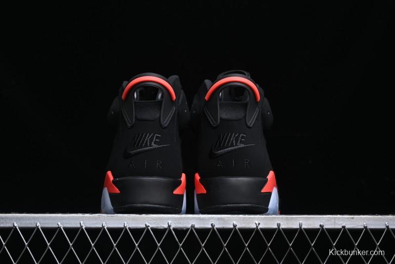 Nike Air Jordan 6 Retro Basketball Shoes with Infrared Design and 3M Reflective Details - 384664-060