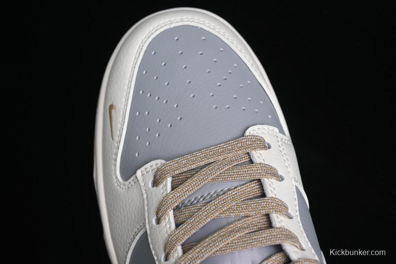 Nike SB Dunk Low BAPE Collaboration - Beige Grey Brown Anniversary Customized Low-Top Casual Sneakers - BB8969-006