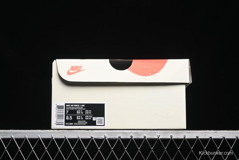 Nike Air Force 1 Low Bape Collaboration - Beige Camo Casual Sneakers - KK1988-019