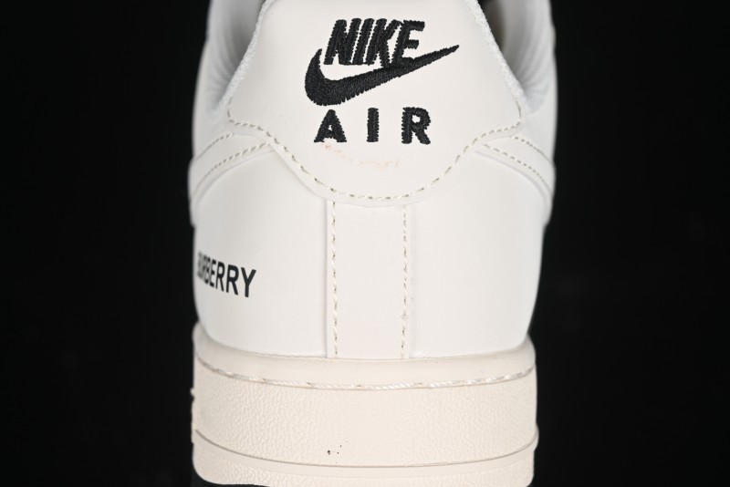 Nike Air Force 1 '07 Low Burberry Collaboration - Black White Patchwork Casual Sneakers - BB8588-227