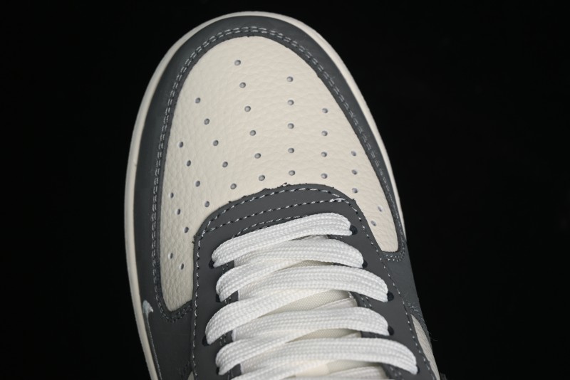 Nike Air Force 1 '07 Low Stussy Collaboration - Light Bone Shadow Low-Top Casual Sneakers - DF0180-008