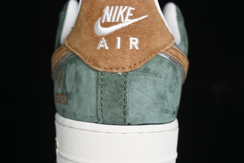 Nike Air Force 1 '07 Low UN Collaboration - Moss Green Low-Top Casual Sneakers - KK1988-022