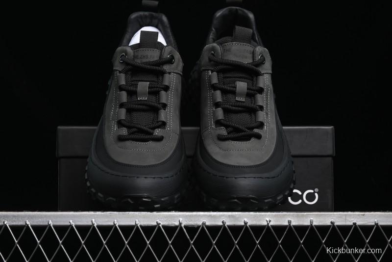 ECCO Off-Road Series Lightweight Cushioned Leather Durable Outdoor Hiking Running Shoes - 63513001001