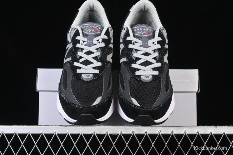 New Balance 990 Series Premium Retro Running Shoes with Carbon Fiber Midsole - M990BK6