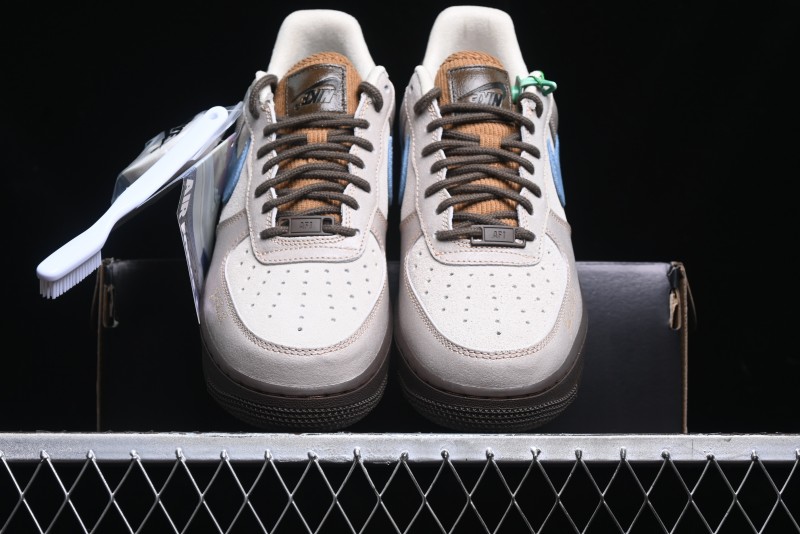 Nike Air Force 1 '07 Low Casual Sneakers with Full-Length Air Cushion - HQ3458-142