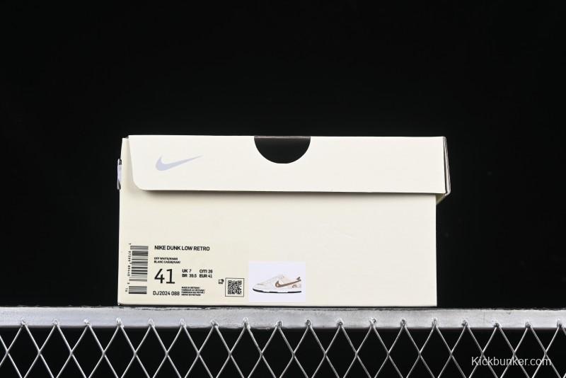 Nike SB Dunk Low Burberry Collaboration Patch Brown Swoosh Anniversary Custom Low-Top Casual Skate Shoes - DJ2024-088
