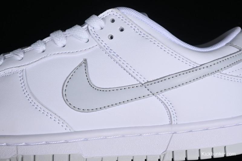 Nike SB Dunk Low All-White Low-Top Casual Skate Shoes - DV0831-101