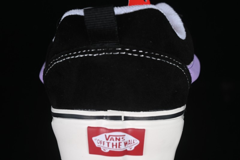 Vans Knu Skool Purple Grape Love Comfortable Fashion Slip-Resistant Wear-Resistant Low-Top Casual Skate Shoes - VN0009QC6BT1