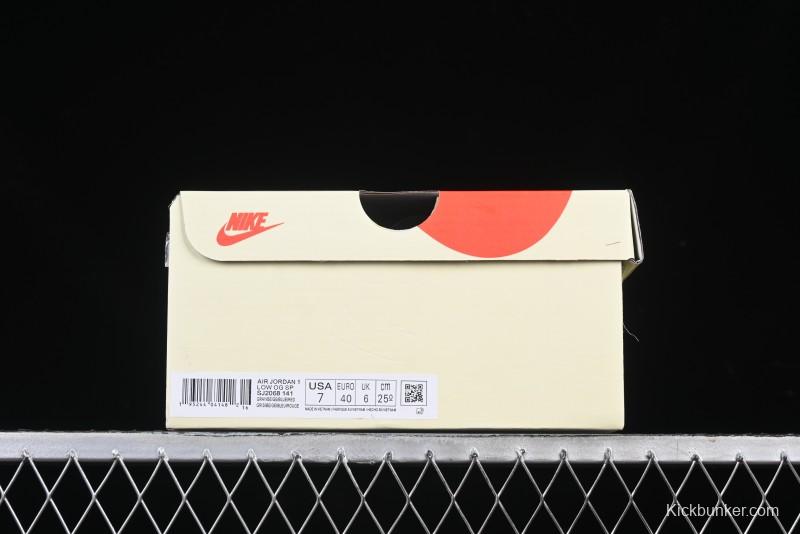 Nike Travis Scott x Fragment Design x Air Jordan 1 Low OG SP AJ1 Retro Sneakers - SJ2068-141