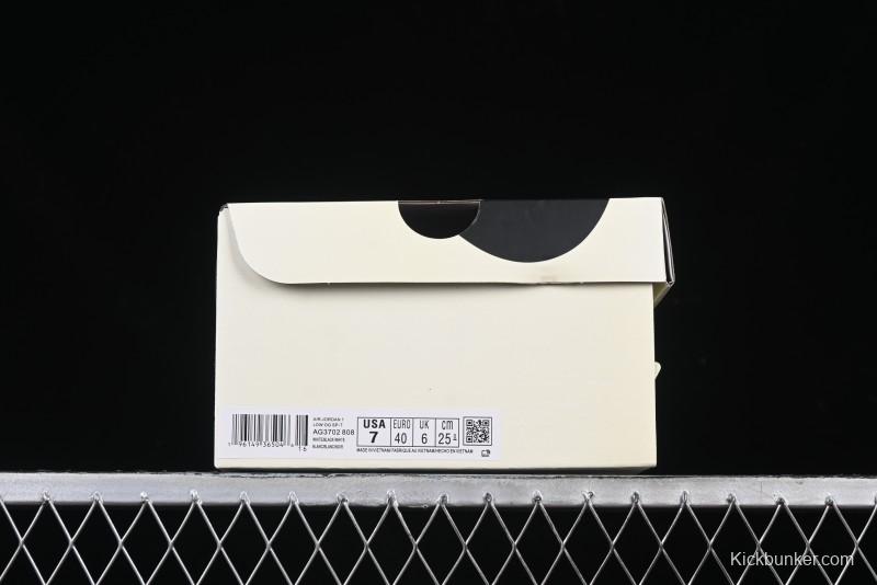 Nike Travis Scott x Fragment Design x Air Jordan 1 Low OG SP AJ1 Low Top Casual Sneakers - AG3702-808