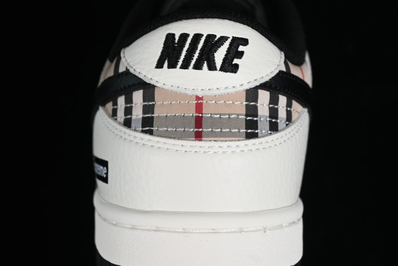 Nike Supreme SB Dunk Low Plaid Colorway Low-Top Casual Skateboarding Shoes - SP1098-051