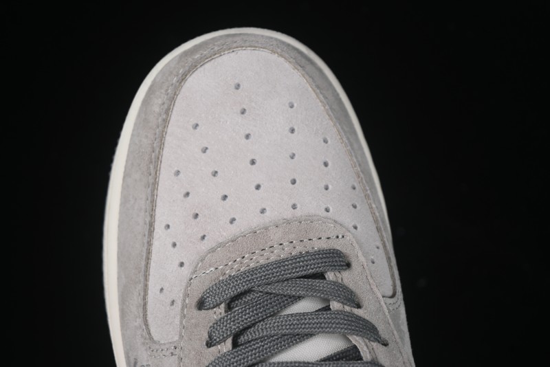 Nike Air Force 1 '07 Low Violent Bear Collaboration Grey Embroidered Swoosh Low-Top Casual Sneakers - KK1988-047