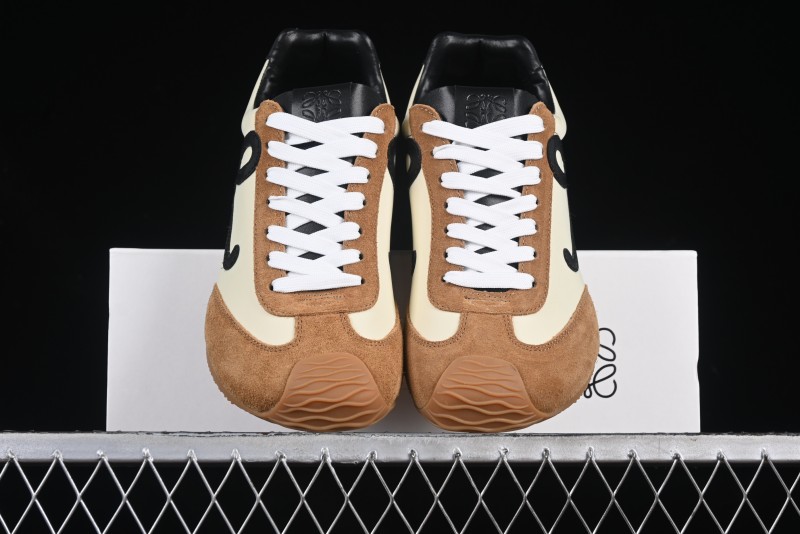 Loewe Ballet Runner 2.0 Sneakers Retro Style Lightweight Training Shoes - Apricor