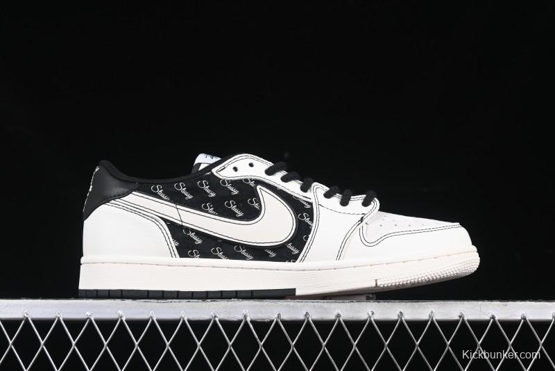 Nike Travis Scott x Fragment Design x Air Jordan 1 Low OG SP AJ1 Low Top Casual Sneakers - SJ2068-121