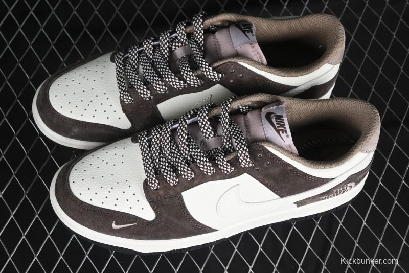 Nike SB Dunk Low The North Face Collaboration Black Brown Anniversary High-End Custom Low-Top Casual Skate Shoes - DJ2024-058