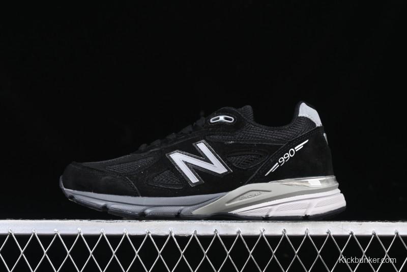 New Balance 990 Series Premium Retro Running Shoes with Carbon Fiber Midsole - M990BK4