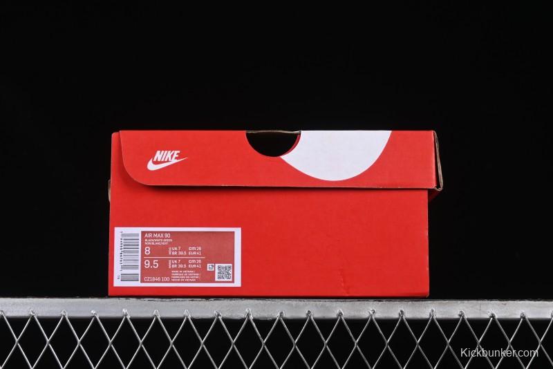 Nike Air Max 90 Retro Running Shoes with Air Cushion Technology - CZ1846-100
