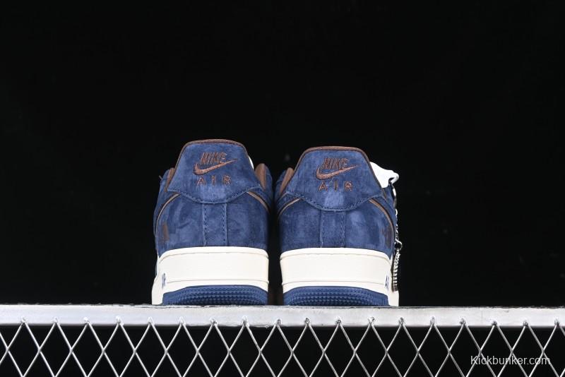Nike Air Force 1'07 Low The North Face Collaboration - Steel Blue Low-Top Casual Sneakers - KK1988-032