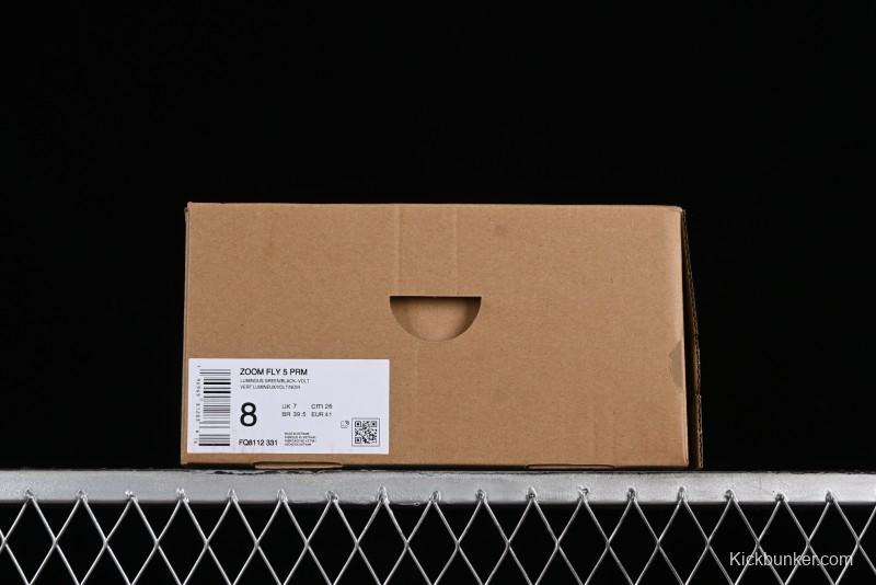 Nike Zoom Fly 5 Premium Lightweight Elastic Running Shoes with React Foam and Carbon Fiber Plate - FQ8112-331